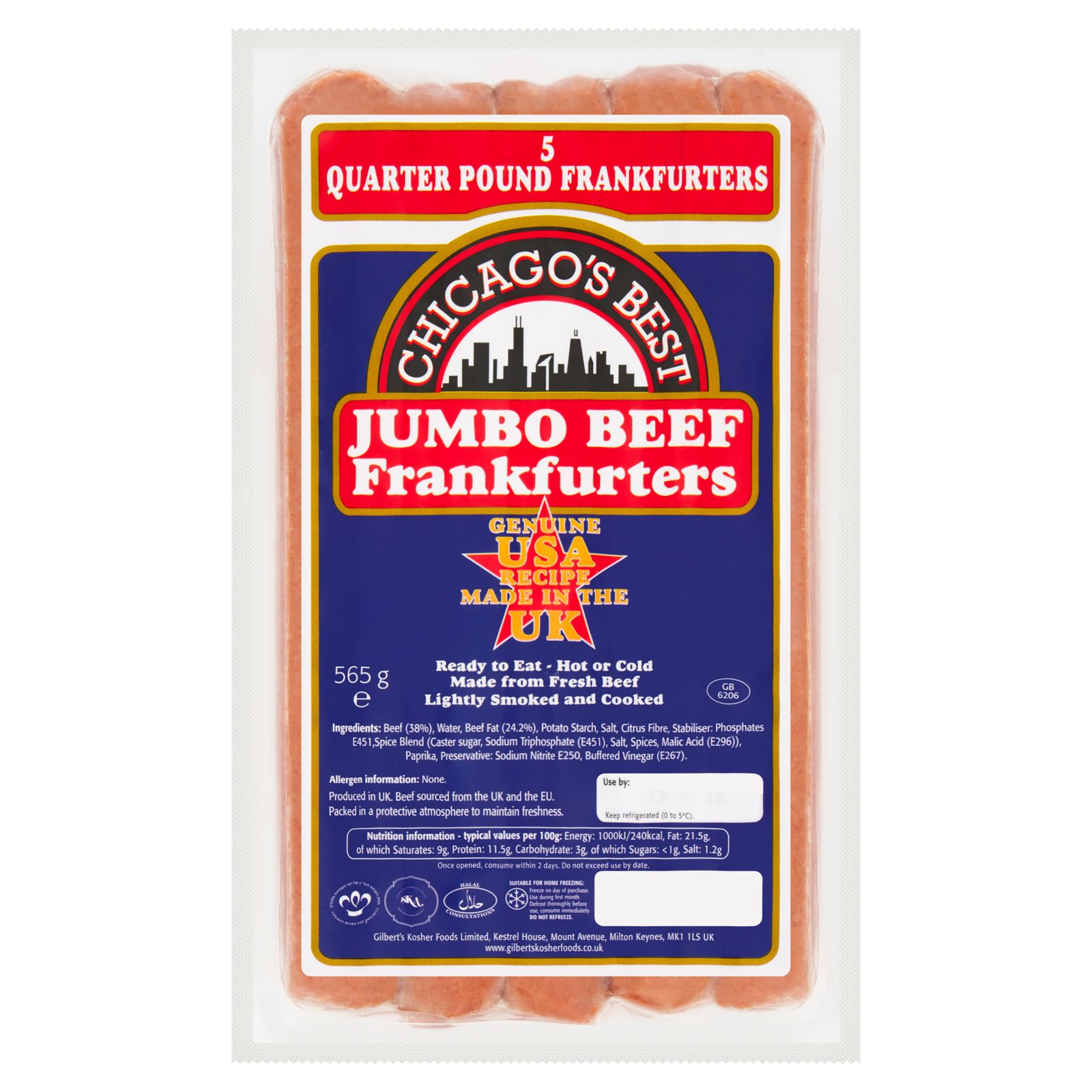 Jumbo Beef Frankfurters