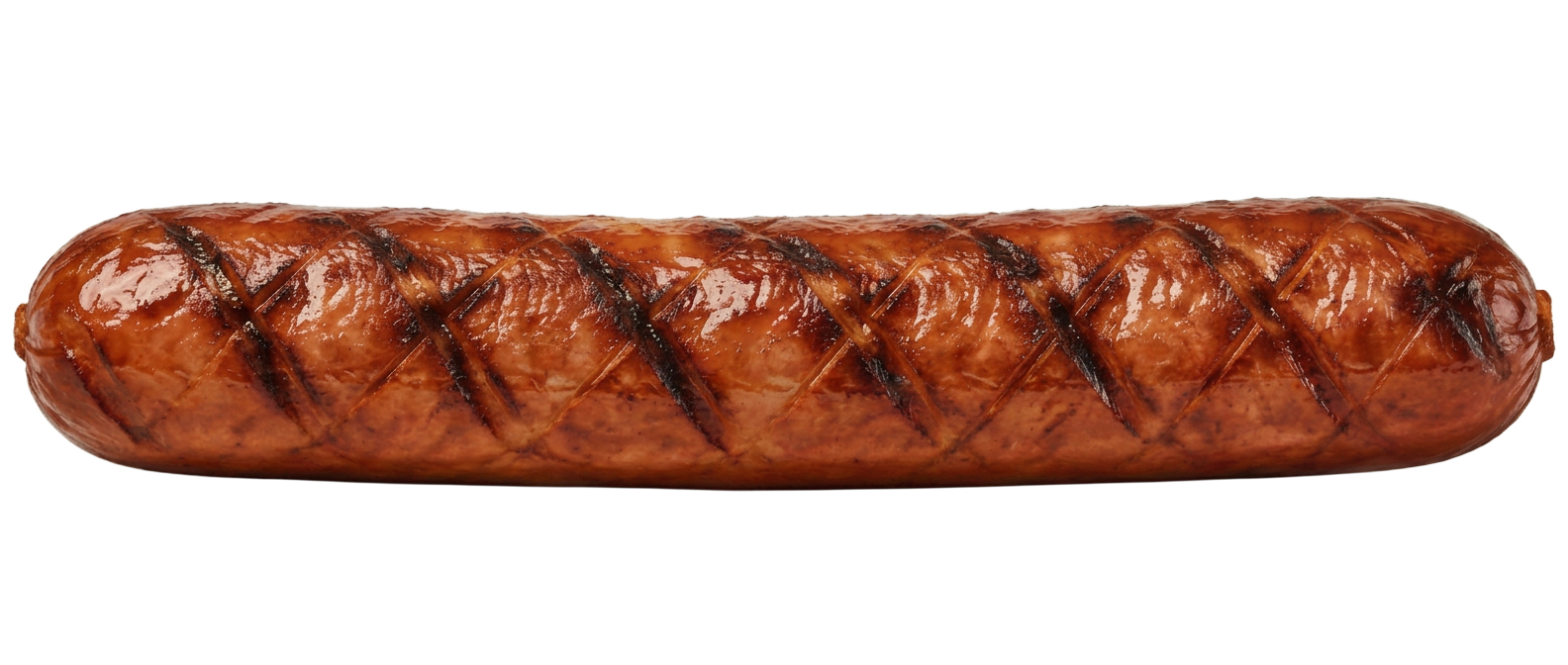 A giant grilled Chicago's Best jumbo beef frankfurter